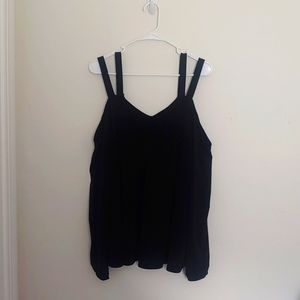 NWT Long Sleeve Strappy Cold Shoulder Top